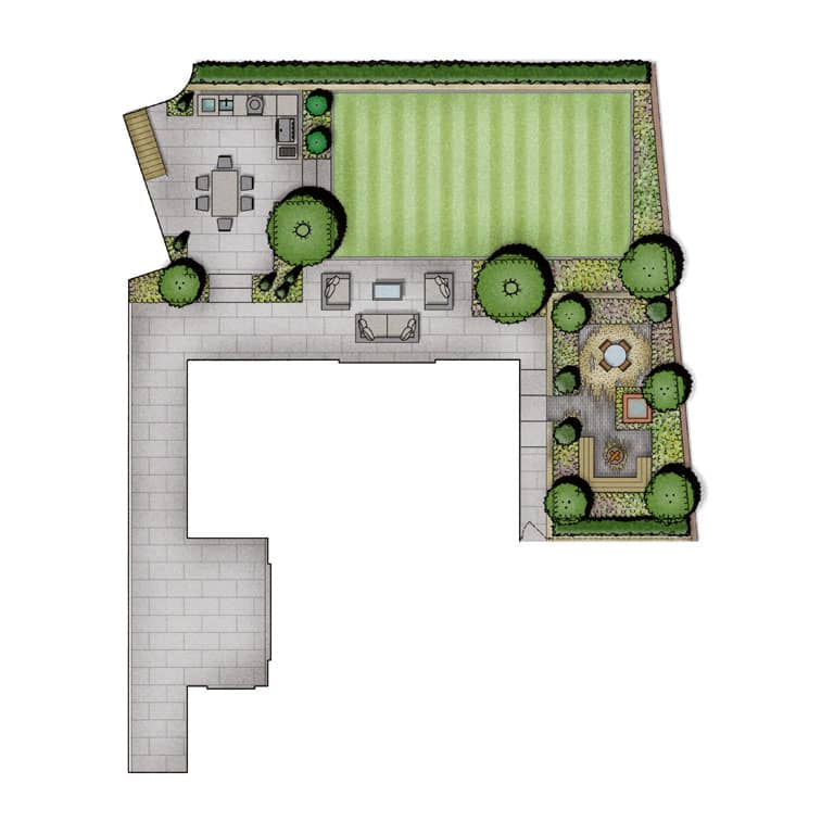 Mediterranean Escape Garden in Bromley