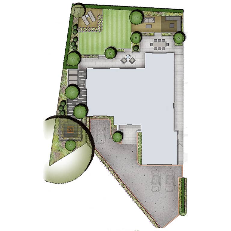 Contemporary Garden in Chislehurst