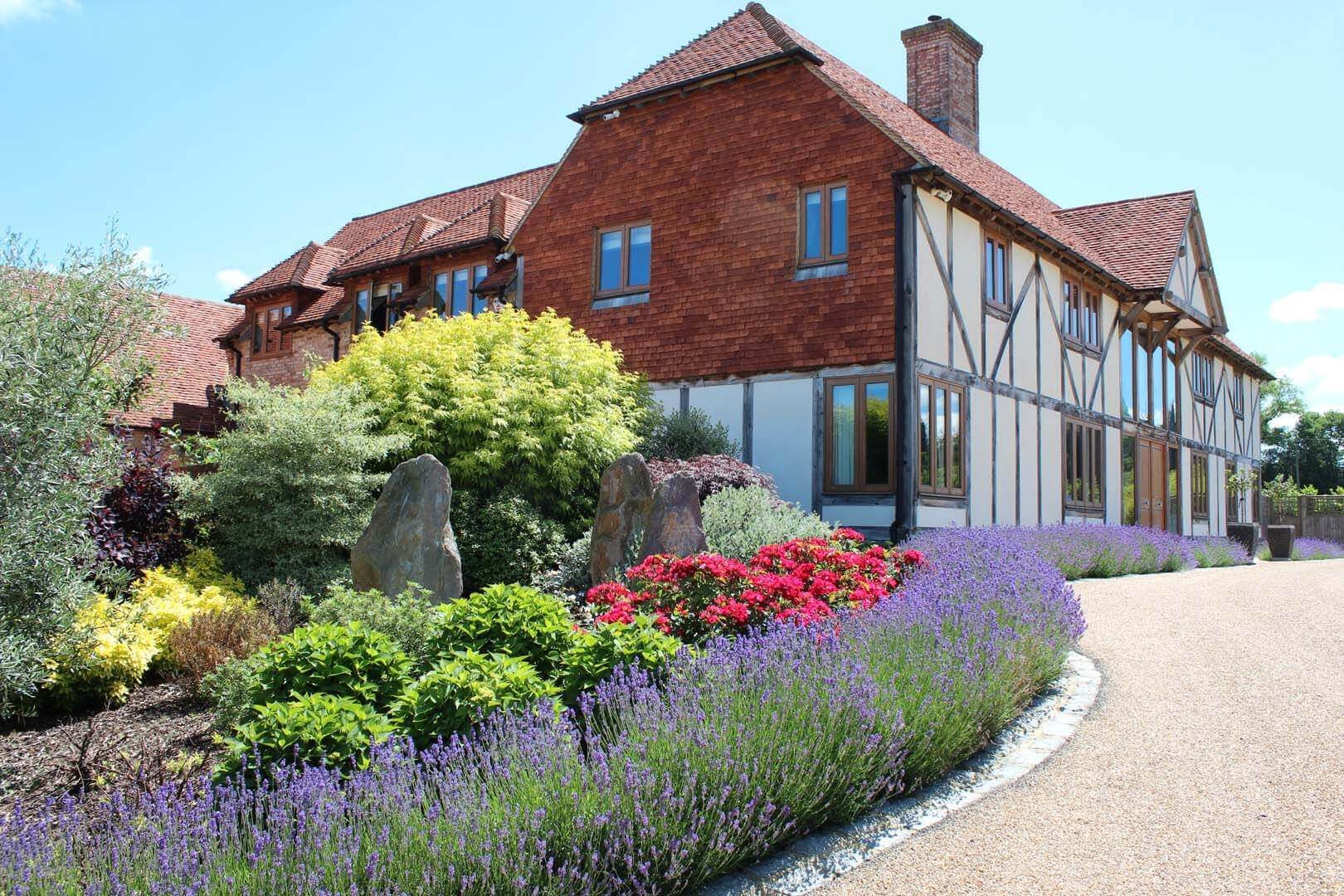 A picturesque garden, inviting relaxation and socializing.